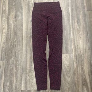 Lululemon Maroon Leopard / Camo Aligns